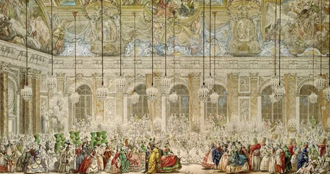 Der Maskenball in der Galerie des Glaces, 17. Februar 1745